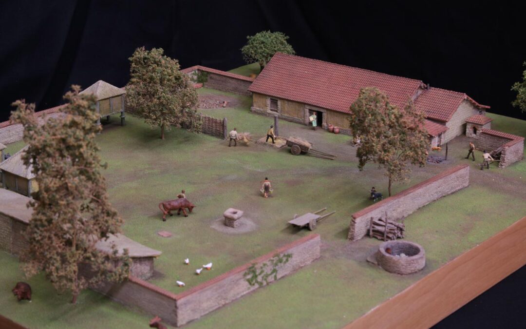 Maquette muséographique ferme Gallo-romaine -Musée du PERCHE
