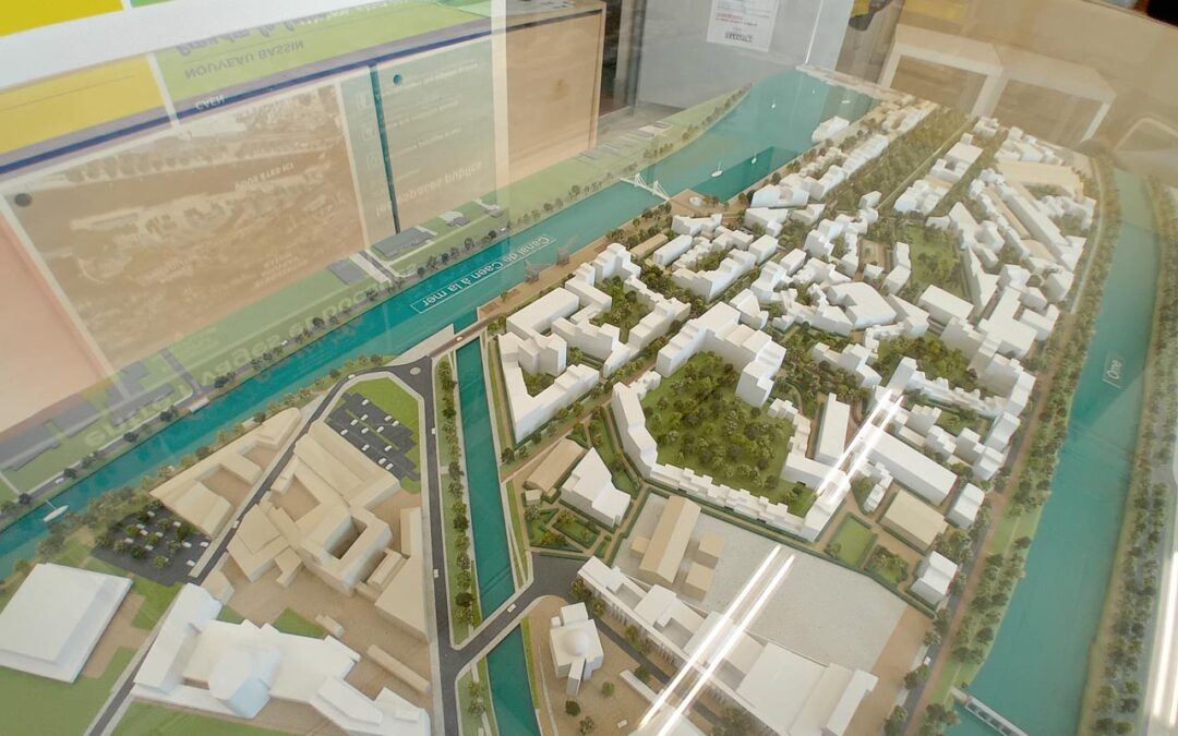 Maquette urbanisme Presqu’île de Caen