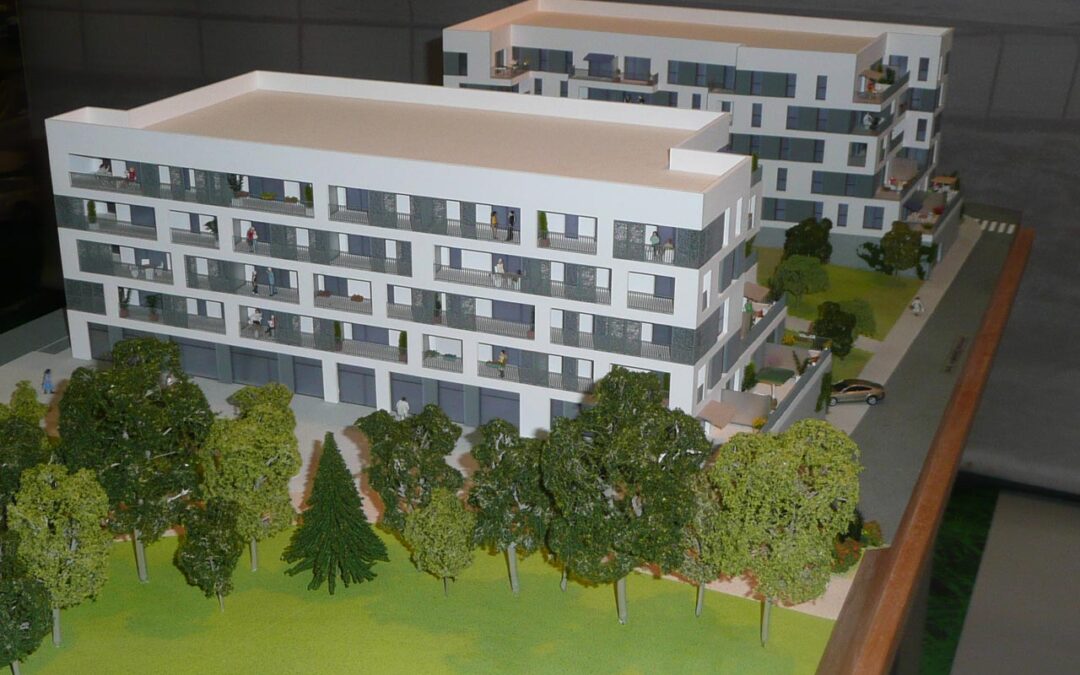 Maquette promotion immobilière SAFAUR La Haie Vigné à Caen (14)